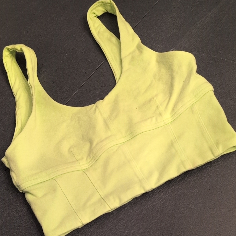 Aerie lime Green Sports Bra Seamless Medium Support